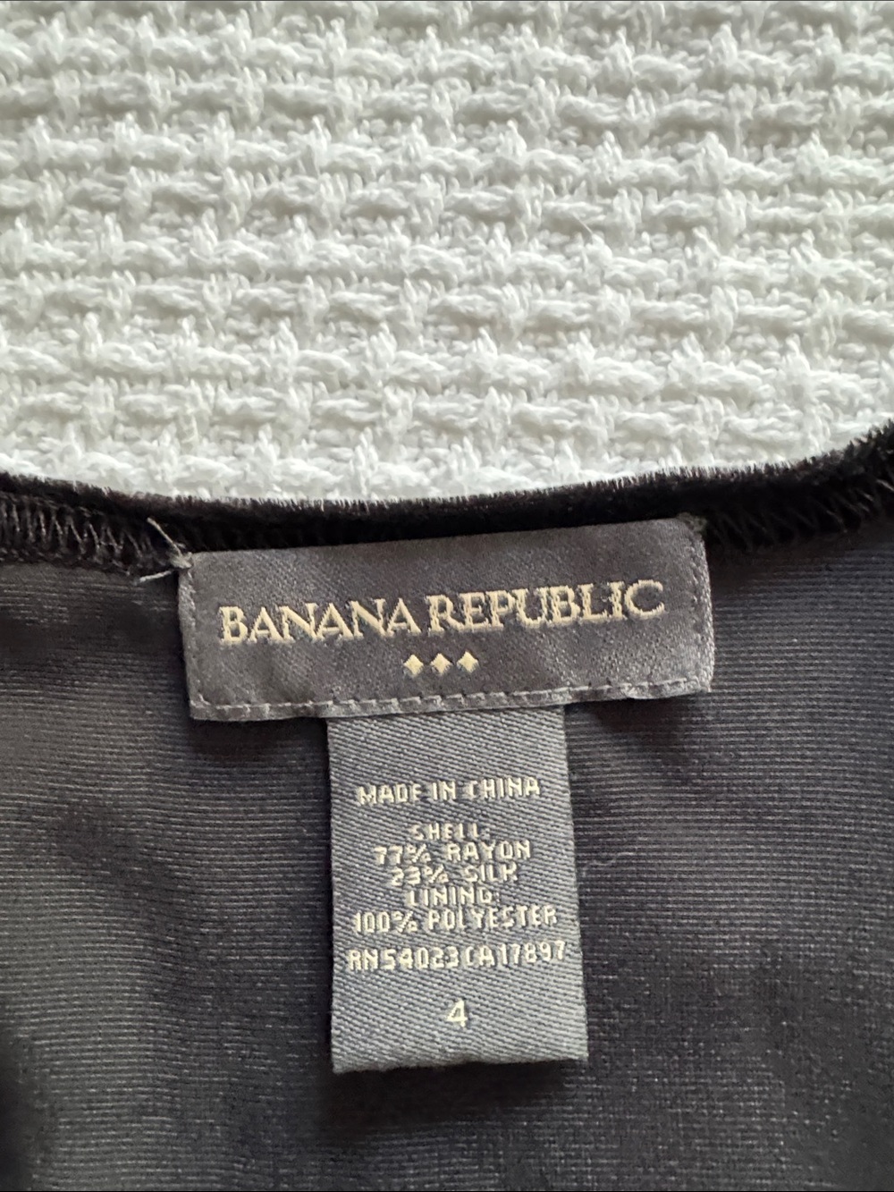 Banana Republic Black Velvet Midi Dress - Picture 4 of 4